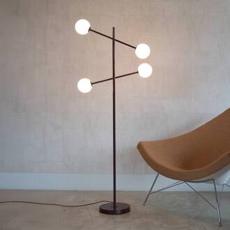 it's about RoMi IT'S ABOUT ROMI vloerlamp Copenhagen, donkerrood, draaibaar bordeauxrood, wit