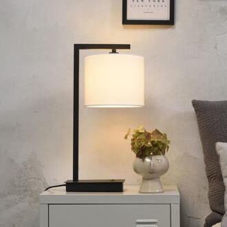 it's about RoMi its about RoMi Tafellamp 'Boston' 44cm, kleur Wit