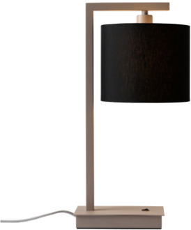 it's about RoMi Tafellamp Boston zand/kap 1815 zwart