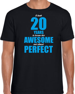 It took 20 years to become this awesome cadeau t-shirt zwart voor heren - 20 jaar verjaardag kado shirt / outfit XL