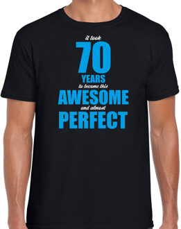 It took 70 years to become this awesome cadeau t-shirt zwart voor heren - 70 jaar verjaardag kado shirt / outfit L