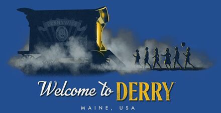 IT - Welcome To Derry Circus Unisex T-Shirt - Blue - M Blauw