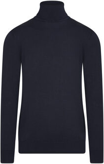 Italia - Heren Sweaters Coltrui Navy - Blauw - Maat M