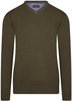 Italia - Heren Sweaters Pullover Army - Groen - Maat L