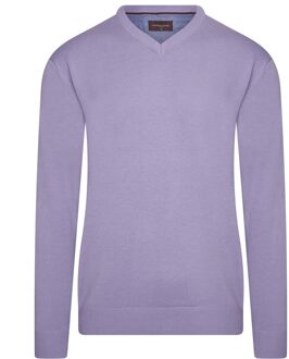 Italia - Heren Sweaters Pullover Lilac - Paars - Maat L