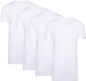 Italia - Heren Tee SS 4-Pack T-shirts - Wit - Maat 3XL