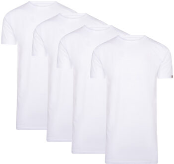 Italia - Heren Tee SS 4-Pack T-shirts - Wit - Maat XL