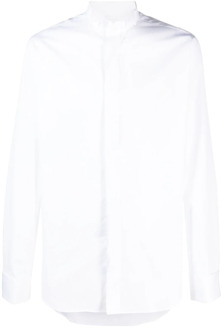 Italiaans Katoenen Overhemd Canali , White , Heren - 2Xl,Xl,L,M,3Xl,4Xl