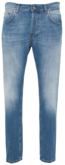 Italiaanse Jeans met Riemlussen Dondup , Blue , Heren - W35,W32,W29,W33,W31,W40,W38,W30,W34,W36