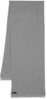 Italiaanse Wollen Sjaal Canali , Gray , Heren - ONE Size