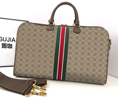 Italian brand gujia letter printing large capacity travel handbag fitness travel bag waterproof storage bag special box gift