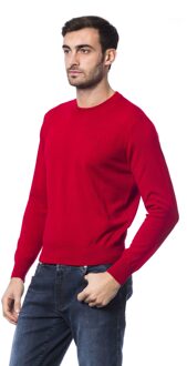 Italian Couture Heren Trui van rode merinoswol - maat 2XL Veelkleurig