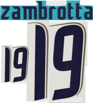 Italië Shirt Uit 2006-2007 Official Printing Zambrotta 19