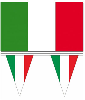 Italie vlaggen versiering set binnen/buiten 3-delig