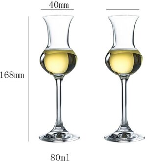 Italië Whisky Proeverij Glasdrinkbeker Crystal Copita Neuzen Sherry Wijn Bril Sommeliers Whisky Whiskey Geur Proeven Glas 2stk