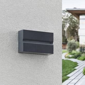 Itarion LED buitenwandlamp, heldere kap donkergrijs