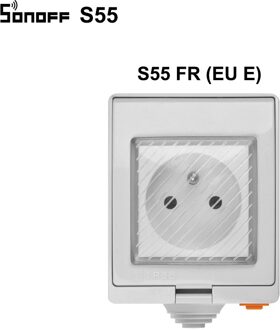 Itead Sonoff S55 Wifi Smart Waterdichte Socket Schakelaar IP55 Uk/Au/Us/Fr/De/Za wifi Stopcontact Met Timer Afstandsbediening Werkt Met Alexa SONOFF S55 FR