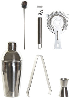 ITEM Cocktailshaker - set 6-delig - RVS - 550 ml - vaatwasserbestendig