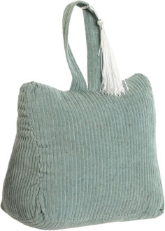 ITEM Deurstopper Rib - met kwast - mintgroen - 15 x 8 x 14 cm - 1 kg