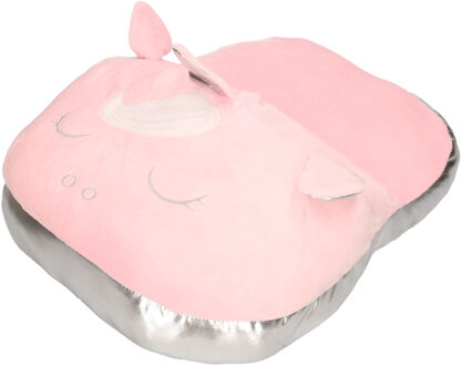 ITEM Eenhoorn voetenwarmer slof roze - zacht en warm One size