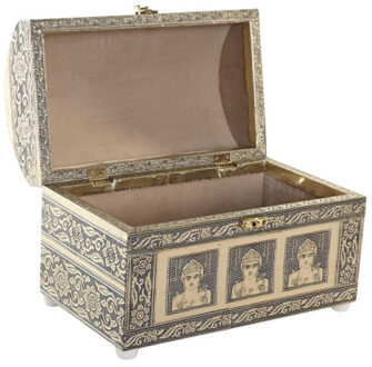 ITEM Sieradenkistje Chakras - 25x15x18 cm - champagne goud - 1 vak - juwelenkistje