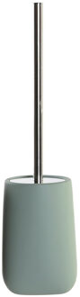 ITEM Toiletborstel met houder - mosgroen - dolomiet kunststeen - 41 cm