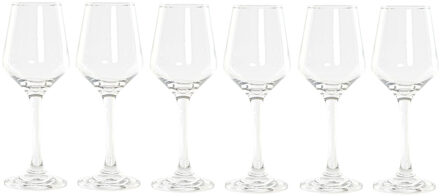 ITEM Wijnglazen - 6x stuks - 250 ml - glas - witte wijn - vaatwasserbestendig
