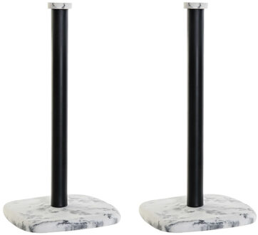 Items 2x stuks kunststof keukenrolhouders marmerlook H33 cm