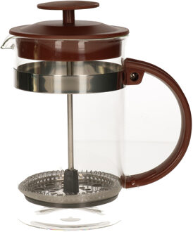 Items Cafetiere French Press koffiezetter bamboe - 600 ml - Koffiezetapparaat voor verse koffie