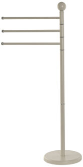Items Handdoeken ophangrek badkamer - metaal - L43 x b22 x H90 cm - beige