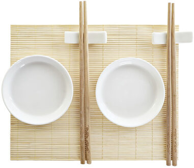 Items Keramieken sushi serveerset voor 8 personen 7-delig