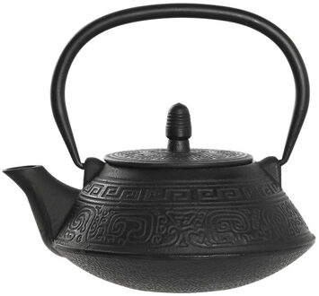 Items Kitchen Theepot Marocco - gietijzer - 800 ml - antiek zwart - Theepotten