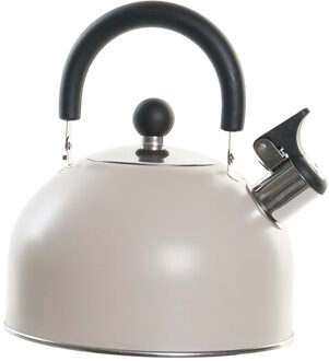 Items Kitchen Theepot Matcha - beige - inox - 2500 ml - fluitketel - Theepotten