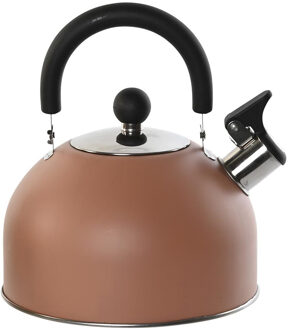 Items Kitchen Theepot Matcha - terracotta bruin - inox - 2500 ml - fluitketel - Theepotten