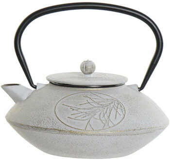 Items Kitchen Theepot Oriental - gietijzer - 850 ml - antiek wit