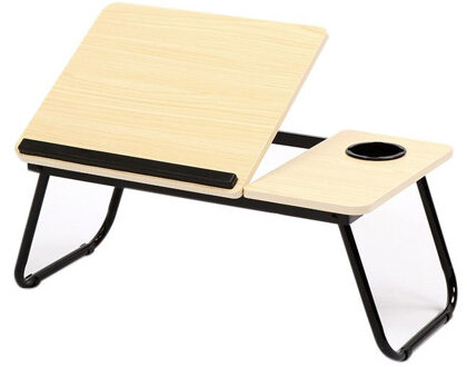 Items Laptoptafel / schoottafel / bedtafel naturel 62 x 37 x 26 cm - Dienbladen Beige