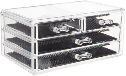 Items Make-up organizer/houder sorteerbakje 24 x 15 x 11 cm