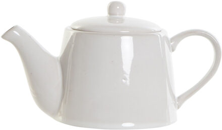 Items Theepot van wit porselein 1100 ml met handvat
