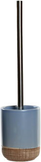 Items Toiletborstel met houder polystone korenblauw 35 cm