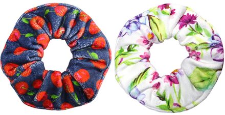 Ivaryss 2 Pcs Super Handdoek Scrunchies Voor Nat Haar, Absorberend En Zacht Microfiber Voor Nat Haar Accessoires reeks Prints