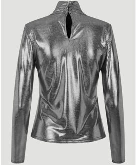 Ivetta top silver - Zilver - 36