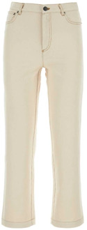 Ivory Denim Jeans - Melange Stijl A.p.c. , White , Dames - W26