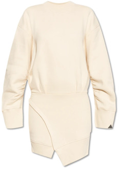 Ivory katoenen jurk The Attico , Beige , Dames - S,Xs