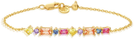 Ivrea Multikleur Zirkonia Armband Sif Jakobs Jewellery , Yellow , Dames - ONE Size
