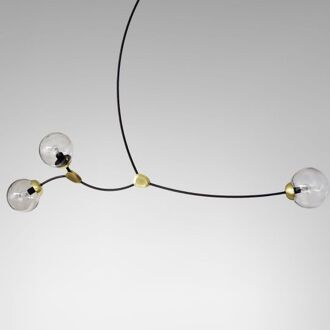 Ivy 3 Hanglamp - Rookgrijs Brons