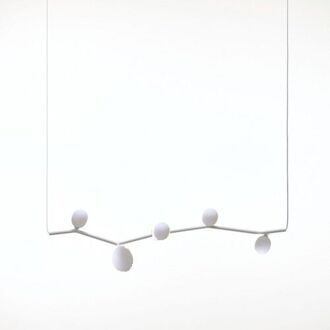 Ivy Horizontal 5 Hanglamp - Wit - Wit