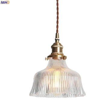 IWHD Nordic Glass LED Pendant Lights Fixtures Bedroom Dinning Living Room Light Modern Copper Hanging Lamp Lampara Colgante
