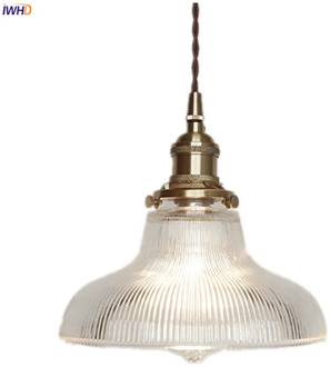 IWHD Nordic Style Copper Pendant Light Fixtures Kitchen Dinning Living Room Lights Modern Glass Hanging Lamp Lamparas Colgantes