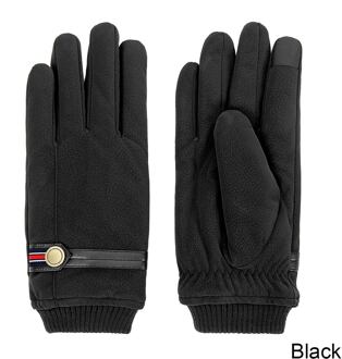 Iwinter Winter Handschoenen Voor Mannen Vinger Kan Touch Screen Waterdichte Handschoenen Huid Voelt Dikker Warme Effen Kleur Handschoenen zwart