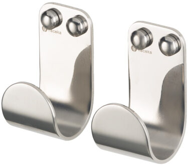 Ixi Haak 2 stuks polished chroom